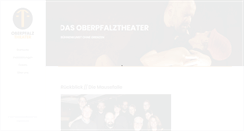 Desktop Screenshot of oberpfalztheater.de